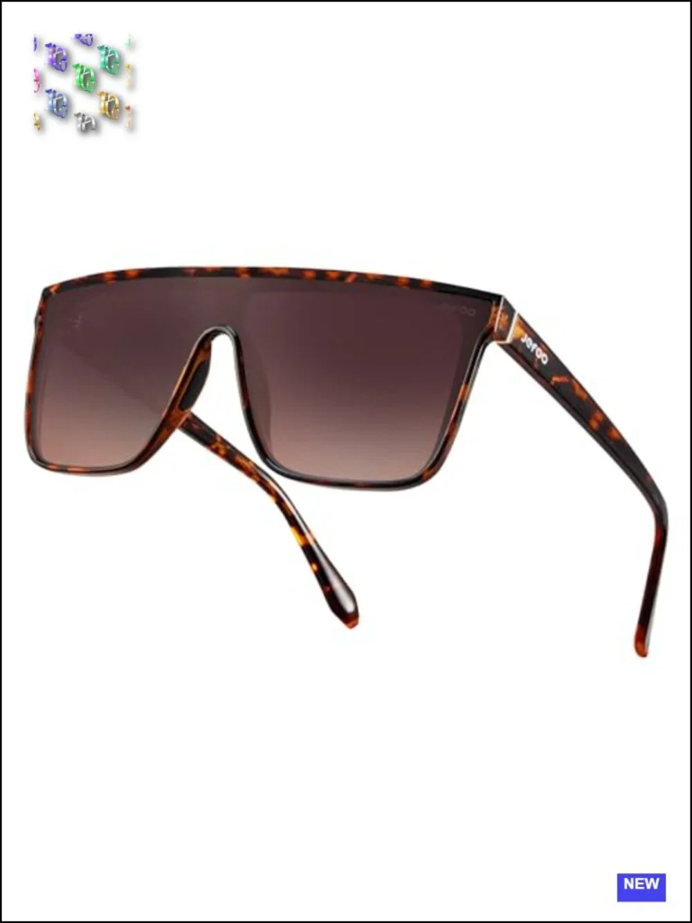 Polarized Square Sunglasses UV400 Protection Oversized Shield Unisex